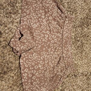 A New Day Brown Patterned Shorts